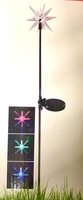 Big Bazar color changing solar lamp - UV Licht LED Lamp Kerstmis Kerst -  Ster Tuin... | bol.com