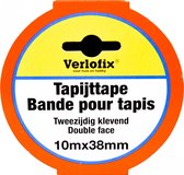 Verlofix Tapijttape Dubbelzijdig 38 Mm X 10 M Polypropyleen Wit