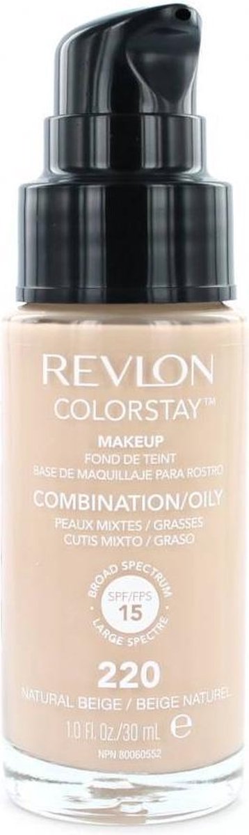 Goedkoopste Revlon Colorstay Foundation With Pump - 220 Natural Beige (Oily Skin