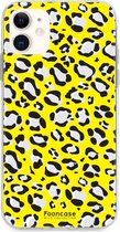 iPhone 12 hoesje TPU Soft Case - Back Cover - Luipaard / Leopard print / Geel