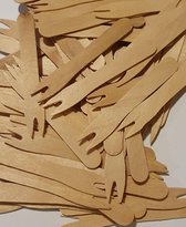 Patat - Friet - Snack Vorkjes - Hout - 14 x 1 cm - Set  3 x 100 stuks = 300 stuks