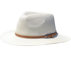 Bella Fedora UV Hoed Dames Zonnehoed House of Ord Cape Town - Maat: M-L: 58 cm - Ivory/Ivory