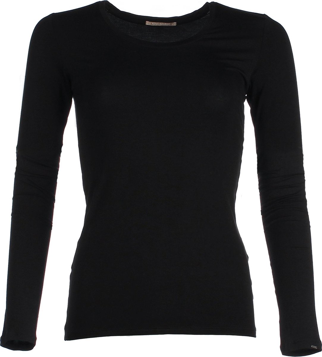 The Original Longsleeve Shirt - Black - XS - bamboe kleding dames