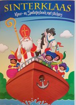 Sinterklaas Kleur en Spelletjes boek met Stickers