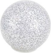 LED Light Bal – Lightball - Glitter – Glitterbal – Lichtbal - Decoratiebal - Zilver - Versiering – Verlichting – 20 cm – Woonkamer - Nieuwjaar – Feestdagen – Cadeau –  Decoratie -