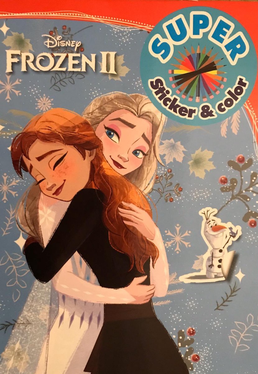 Disney Frozen 2 super stickerboek & kleurboek - Kleuren - Stickers - Kleurboek voor kinderen - Kerst - Winter - Schoencadeautjes - Sinterklaas cadeau - Kerstcadeau