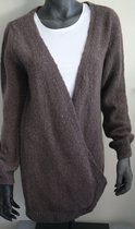 Rue Honoré Wrap Pullover/ Trui - Taupe - Maat S