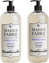 Marius Fabre – 1900 – Douchegel 1L & Shampoo Lavendel 1L - voordeelbundel