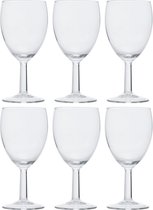 6x Stuks wijnglazen voor witte wijn 350 ml - Savoie - Bar/cafe benodigdheden - Wijn glazen