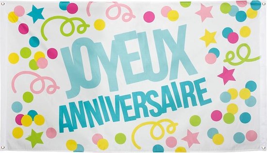 Boland Vlag Joyeux Anniversaire 90x150cm Bol Com