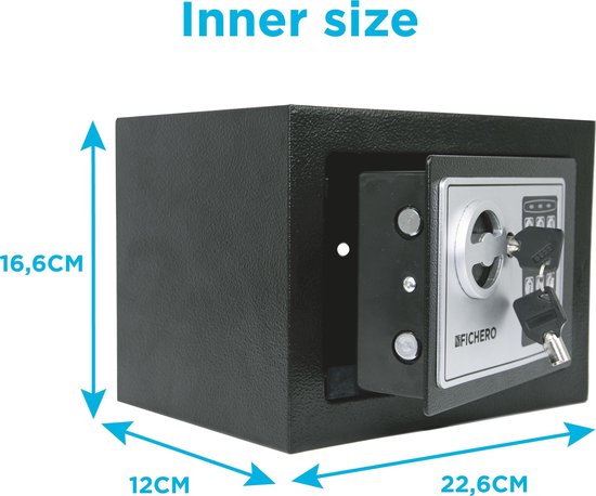 Fichero Elektronische Kluis – met Cijferslot – Zwart | Bestel nu!