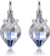 Zilver Oorbellen met Swarovski® Crystal Druppel