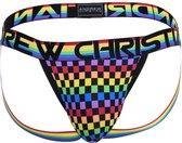 Andrew Christian Pride Checker Jock 91781 - Maat XL - Jockstrap - Heren Onderbroek