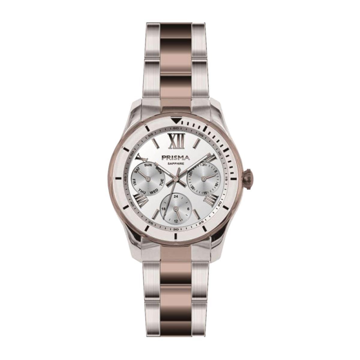 Prisma Horloge P.1894 Dames Saffier Rosegold