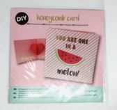 Valentijnskaart - Liefde - Verjaardag - Met Envelop - Honeycomb