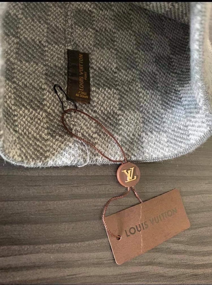≥ Louis Vuitton Muts + Sjaal Set Nieuw In Doos Zwart — Mutsen
