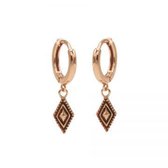 Karma hinged hoops symbool dots line diamond rosé gold M2491HIN