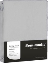Bonnanotte (topper) Hoeslaken Jersey Elastan Licht Grijs 180/200x200/220