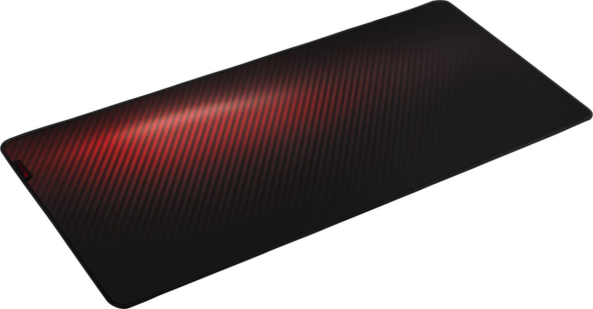 GENESIS Carbon 500 Ultra Blaze Game-muismat Zwart, Rood