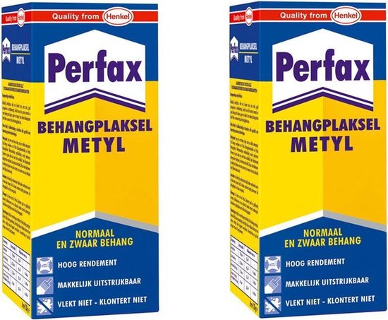 2x pakken Perfax metyl behanglijm tot behang 125 gram - Behangen -... |
