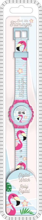 Flamingo digitaal horloge voor meisjes kinderhorloges kinderuurwerken bol