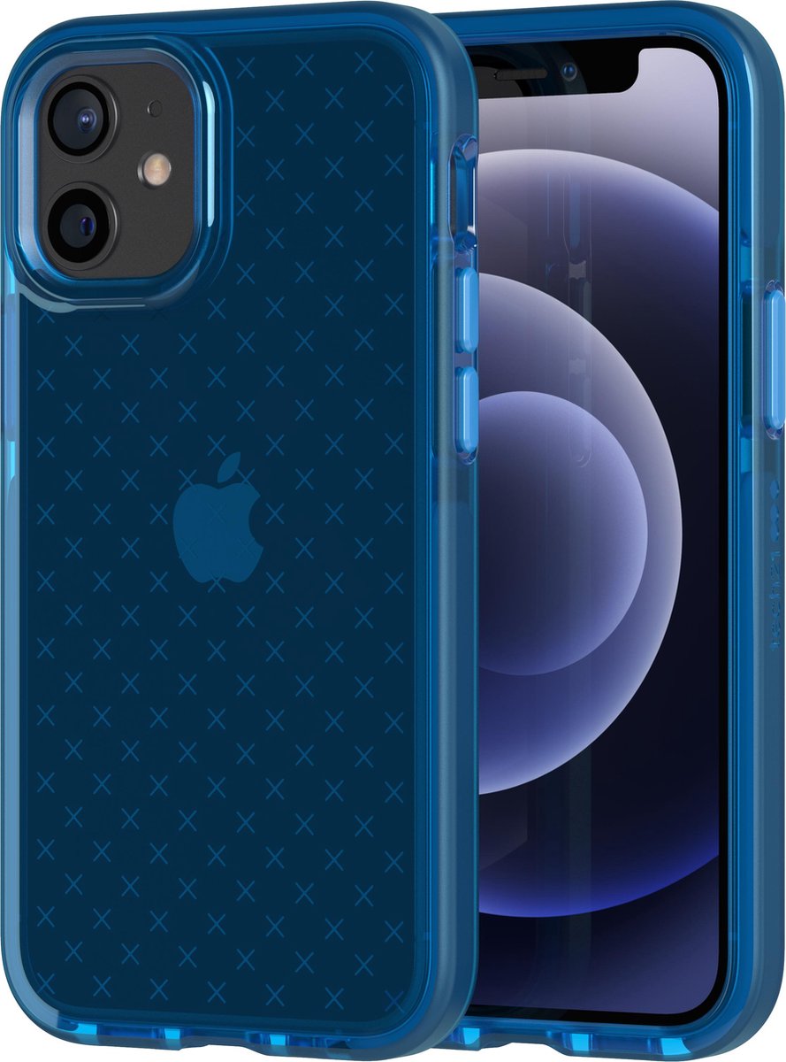 Tech21 Evo Check hoesje voor iPhone 12 mini - Classic Blue