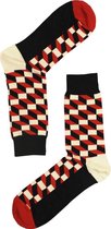 Illusie Sokken maat 41-46 - Rood - Grappige Sokken