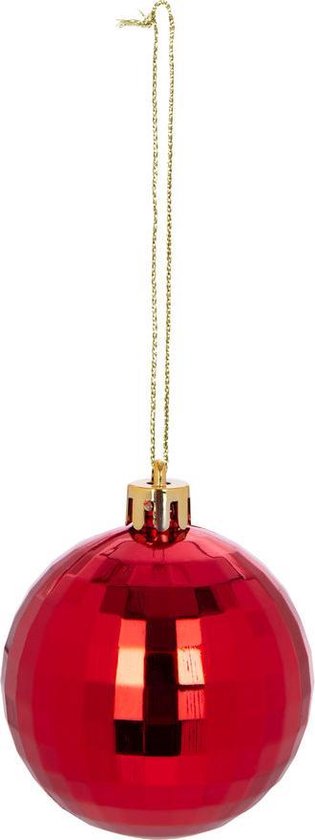 60x Kerstbal Rood Groen Goud -  kunststof kerstballen 6/7 cm - Glans - Onbreekbare plastic kerstballen - Kerstboomversiering - Decoris