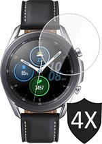 Screenprotector geschikt voor Samsung Watch 3 45mm - Screen Protector Glas - 4 Stuks