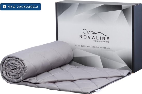 Novaline verzwaringsdekens - Weighted blanket  - Volwassenen - Verzwaringsdeken - 2 persoons dekbed - 15 kg - 220 x 230 cm