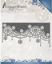 Mal - Amy Design - Vintage Winter - Sneeuwvlok kolkende Rand