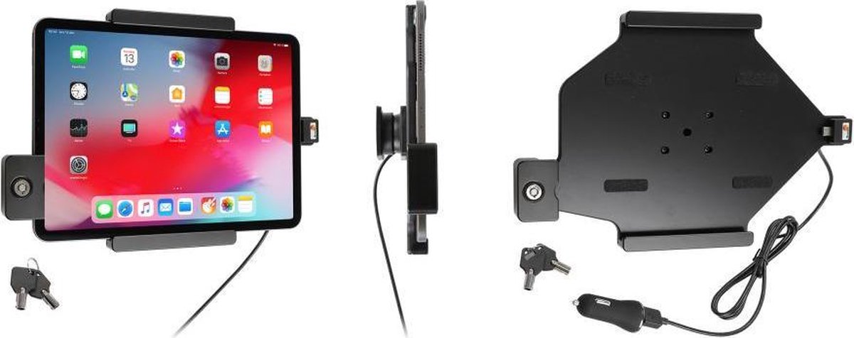 Brodit Halter aktiv Apple iPad Pro 11 (2018) mit USB-Kabel abschließbar