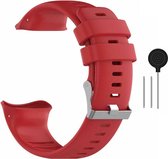 Siliconen Smartwatch Bandje - Geschikt voor Polar Vantage V - 23 mm - Rood