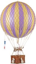 Authentic Models - Luchtballon Royal Aero - Luchtballon decoratie - Kinderkamer decoratie - Lavendel - Ø 32cm