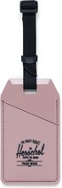 Luggage Tag Rubber - Ash Rose Matte/Glossy / Met verborgen insteekkaart om uw contactgegevens veilig te houden op reis / Beperkte Levenslange Garantie / Roze