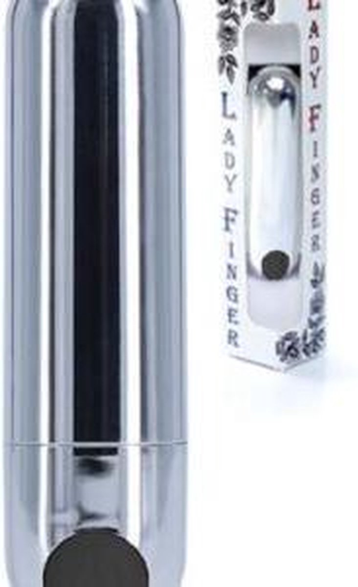 Goedkoopste Vibrator - Strong Bullet Vibrator Zilver/Zwart USB 10 standen