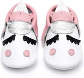 Chaussons bébé Licorne blanc rose argenté - 3/6 mois - Unicorn - Cuir PU - Cadeau de maternité - Baby shower