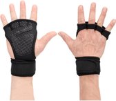 Fitness Gloves - Fitness Handschoenen - Gewichtheffen - Sporthandschoenen - Antislip - Bescherming - Gewichten - Unisex - Zwart - Maat L