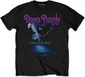 Deep Purple Heren Tshirt -2XL- Smoke On The Water Zwart