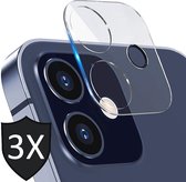 Camera Screenprotector geschikt voor iPhone 12 Mini - 3x Glas Screen Protector