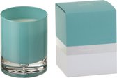 J-Line Geurkaars Glas Azuur Small