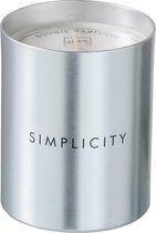 J-Line Geurkaars Simplicity Wax Zwart/Zilver-70U