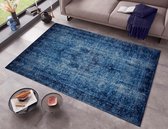 Vintage vloerkleed Atticus - donkerblauw 160x230 cm