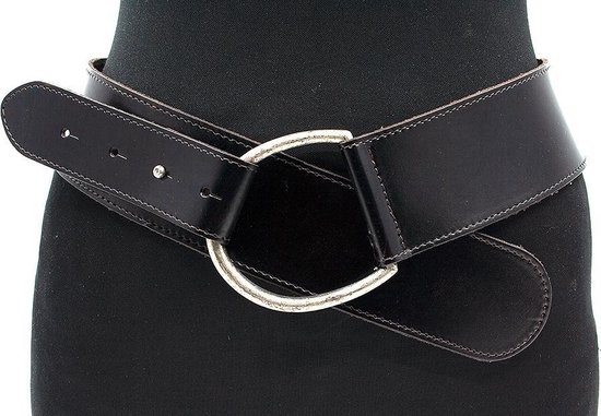 Thimbly Belts Afhang riem zwart - heren en dames riem - 6 cm breed - Zwart  - Echt Leer... | bol.com