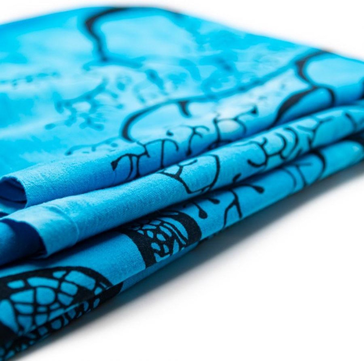 Authentiek Wandkleed Katoen Tree of Life Blauw (215 x 135 cm)