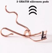 Wimperkruller 1+1 GRATIS – 3+3 GRATIS siliconen pads - luxe – design – rosé – wimperkrultang