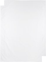Meyco Baby Uni ledikant laken - 2-pack - white - 100x150cm