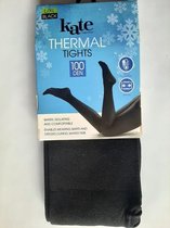 Thermolegging zwart Maat L/XL - Dames Maillot thermo broek - stretch termal legging - Warm, isolerend en comfortabel - 100 denier -  thermo