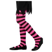 Dressing Up & Costumes | Costumes - Halloween - Tights Black And Fuchsia Striped