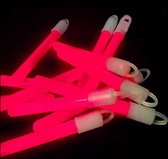 Glowsticks - Breaklights - Glow in the dark sticks - 10cm - Roze - 24 stuks